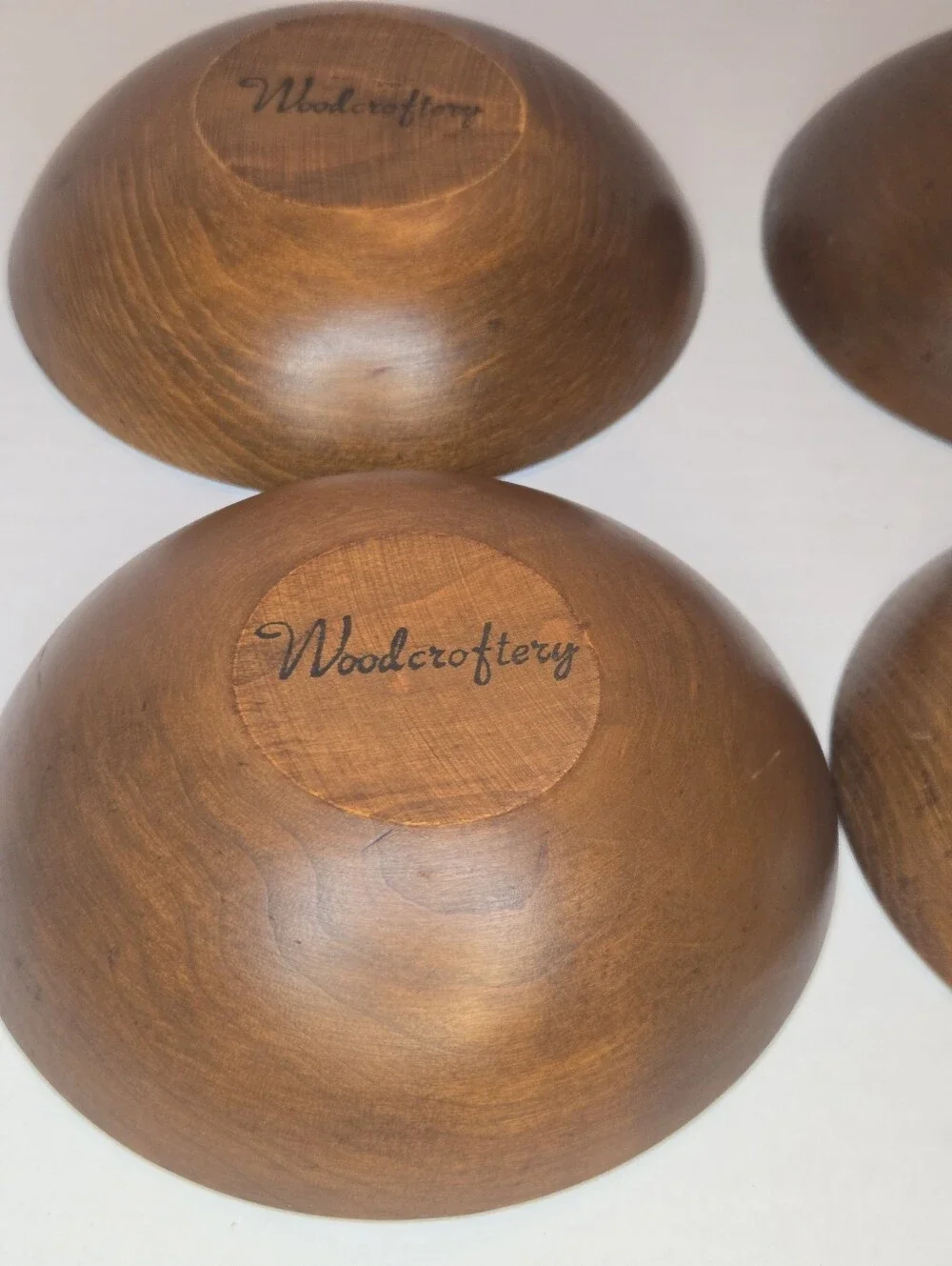 Woodcroftery Fruitwood Cherry Salad  Bowl Set Of 4 Rustic